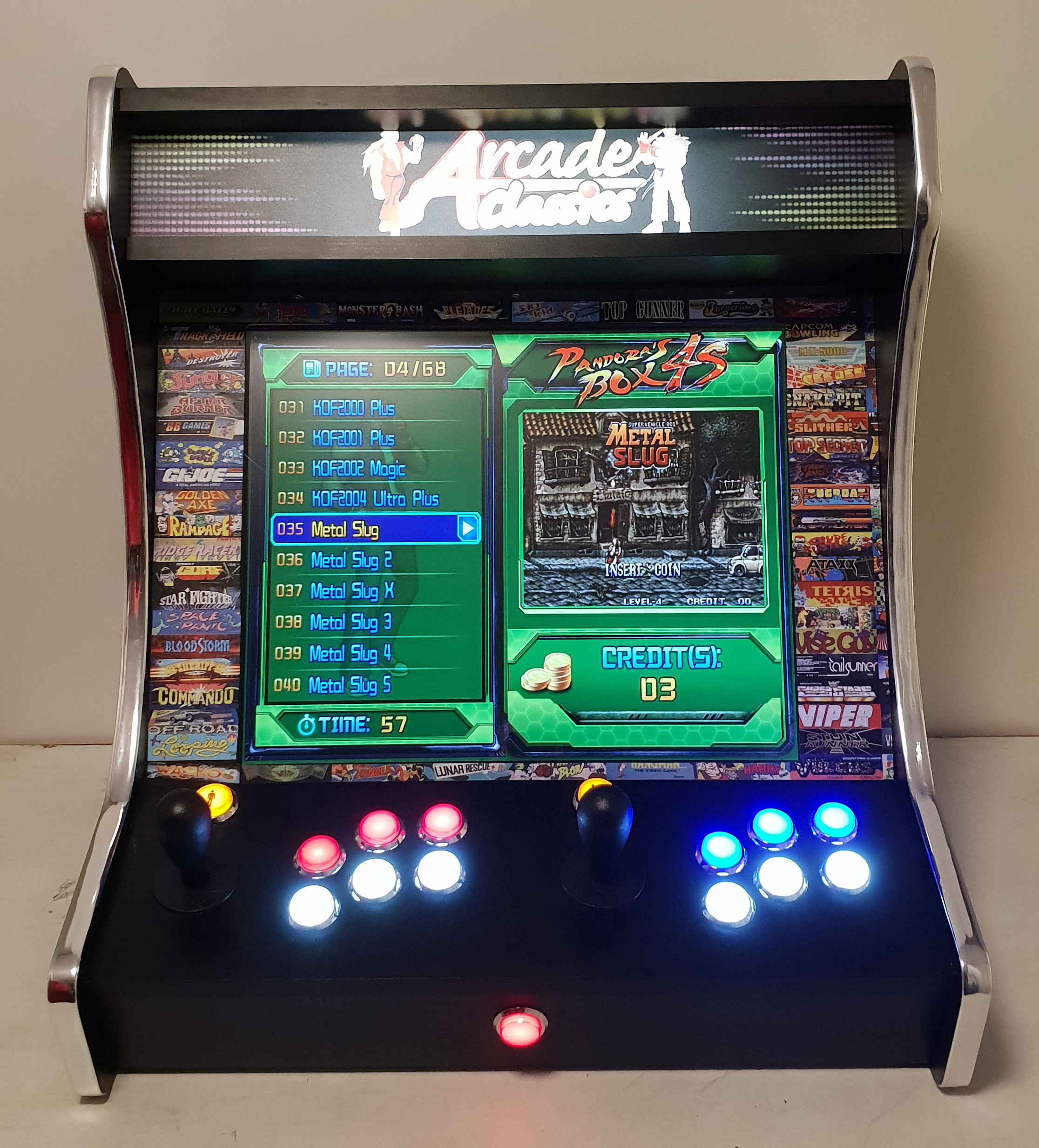 Phoenix Arcade 2 Player Bartop 19" Maschine Spielautomat 5.800 games Spiele PA 